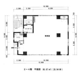 九段北TLビル 2階 間取り図