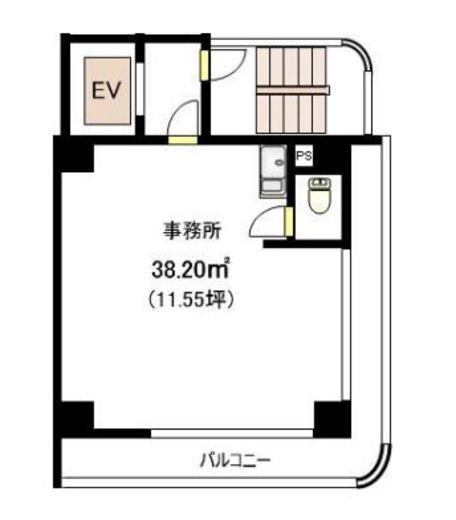 福興第2ビル 8階 間取り図