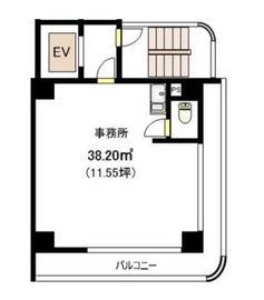 福興第2ビル 8階 間取り図