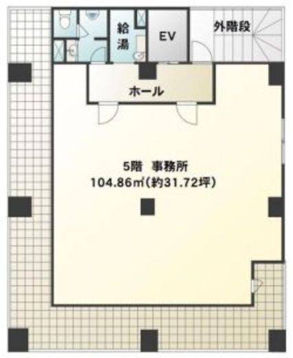 巴ビル 5階 間取り図