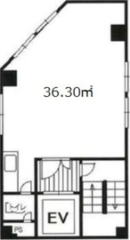 新東京ビル(茅場町) 3階 間取り図