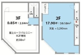 ランド六本木ビル 2階 間取り図