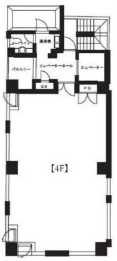 河合ビル(浜町) 4階 間取り図