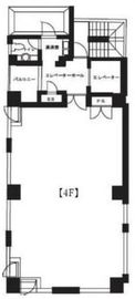 河合ビル(浜町) 4階 間取り図