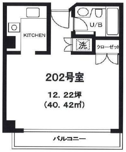 北青山ホームズ 202 間取り図