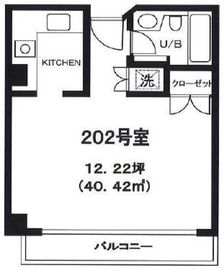 北青山ホームズ 202 間取り図