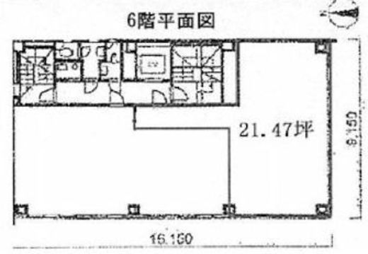 鈴丸ビル 6階 間取り図