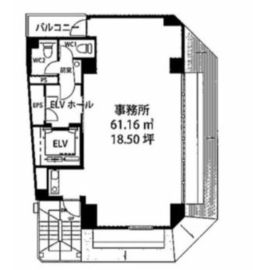 デルックス神田 9階 間取り図