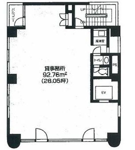 新光第5ビル 3階 間取り図