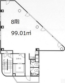 ナックスビル 8階 間取り図