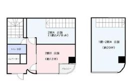 サンキュービル 1階A+2階A 間取り図