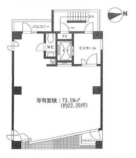 渋谷第3KKビル 4階 間取り図