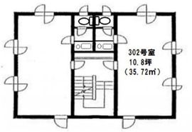 新宿オークビル 302 間取り図