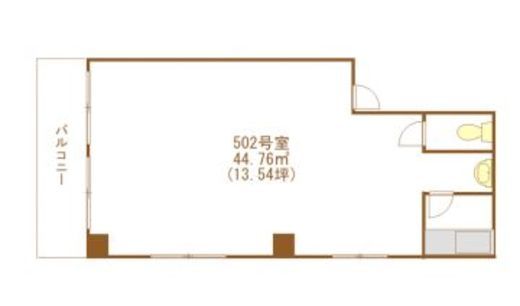 柴田第一ビル 502 間取り図