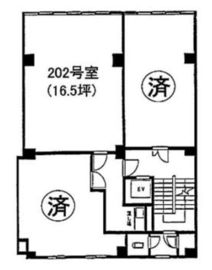 ニュー神田ビル 202 間取り図
