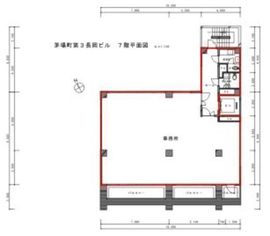 茅場町第3長岡ビル 7階 間取り図