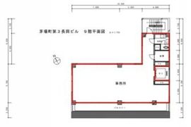 茅場町第3長岡ビル 9階 間取り図