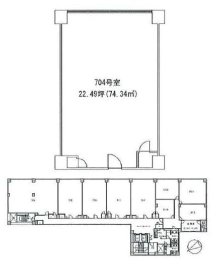 虎ノ門法曹ビル 704 間取り図