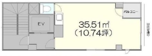 正直屋ビル 6階 間取り図