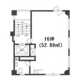 山水ビル 3階 間取り図