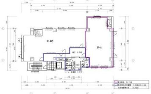 アビスタ市ヶ谷ビル 3階A 間取り図