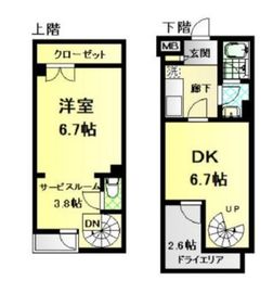 エスコートノヴェル広尾(SOHO) B1階 間取り図