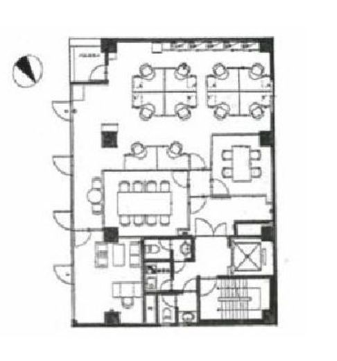 アルファ新富ビル(SOHO) 4階 間取り図
