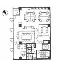 アルファ新富ビル(SOHO) 4階 間取り図