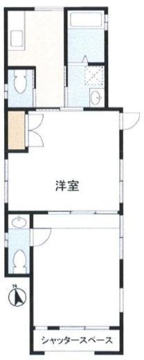 白金6丁目店舗 1階 間取り図
