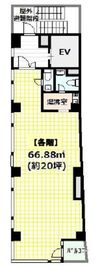 内田ビル 6階 間取り図