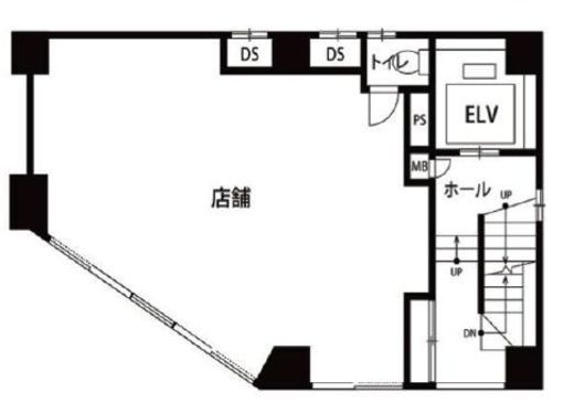 三共無線六本木ビル 1階 間取り図