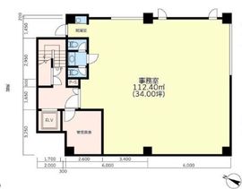 赤坂丸ビル B1階 間取り図