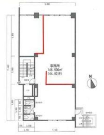 新一ビル 3階 間取り図