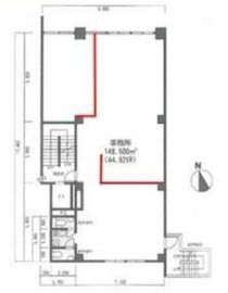 新一ビル 3階 間取り図