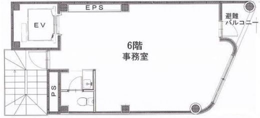 旭町米山 6階 間取り図