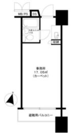 東京ロイヤルプラザ(SOHO) 3階 間取り図