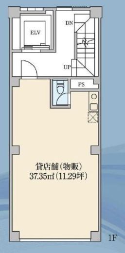 K・Sビル 1階(店舗) 間取り図