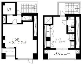 青山TKOビル 10階+11階 間取り図