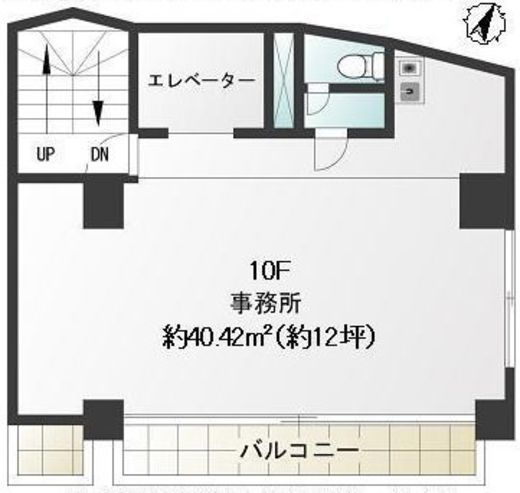 Glanffice茅場町 10階 間取り図