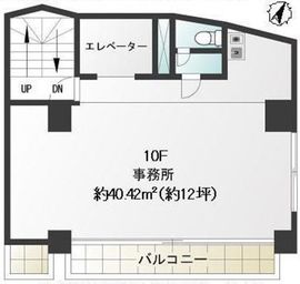 Glanffice茅場町 10階 間取り図