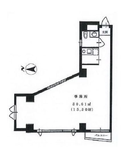 大藤ビル(恵比寿) 301 間取り図