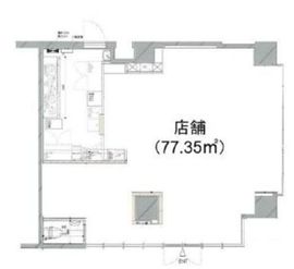 コンフォリア日本橋人形町イースト(店舗) 1階 間取り図