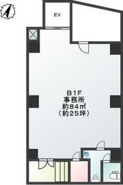 Glanffice茅場町 B1階 間取り図