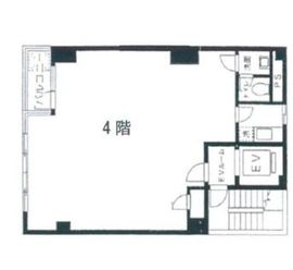 須田ビル(大門) 4階 間取り図