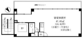 渋谷MJ-Ⅱビル 5階 間取り図