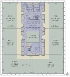 KANDA SQUARE 18階2 間取り図