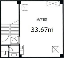 日本橋兜町シティビル B1階 間取り図