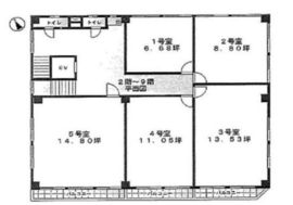 山京ビル本館 701 間取り図