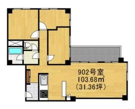 大永初台マンション 902 間取り図