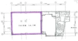 新大宗円山ビル 701 間取り図